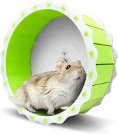 hassle-free hamster spinner wheel: silent exercise toy for small pets, easy installation under 5 minutes, promotes activity and entertainment, sturdy pvc material, ideal for hamsters, gerbils, and mice - 6.7” diameter логотип