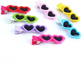 img 4 attached to 🐶 Stylish MinLia Pet Dog Hair Bows Clips - 8PCS Fashionable Grooming Accessories for Your Pooch