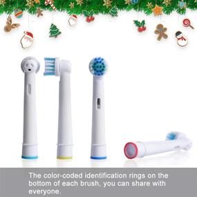 img 3 attached to Genkent Replacement Brush Heads: 20-Pack Compatible with Oral-B Sensitive Care Electric Toothbrush