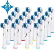 genkent replacement brush heads: 20-pack compatible with oral-b sensitive care electric toothbrush logo