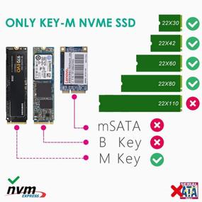 img 1 attached to Sintech USB 3.0 накопитель SSD с поддержкой nVME: Корпус высокой скорости M.2(NGFF) M с ключом для внешнего хранения.