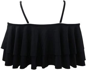 img 1 attached to Tempt Me Flounce Swimsuit for Women – Shoulder Style | Clothing, Swimsuits & Cover Ups