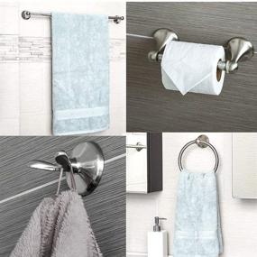 img 2 attached to 🛀 Bathroom Hardware Accessory Set: Complete 5-Piece Towel Rack Set in Satin Nickel Finish