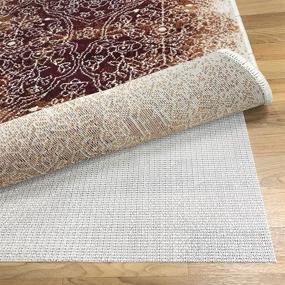 img 3 attached to 👍 SUPERIOR Premium Easy Install Light-Weight Rug Pad - Slip-Resistant and Reversible Beige, Textured Rubber for Strong Grip, Under Rug Protection on Hard Floors
