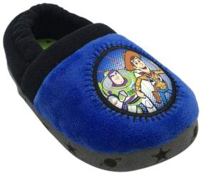 img 4 attached to Disney Little Story Plush Slipper Boys' Shoes