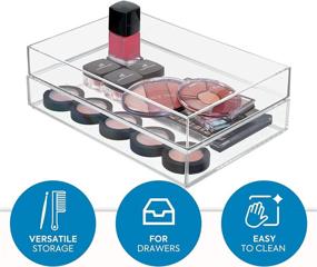 img 3 attached to InterDesign 40830 Clarity Cosmetic Organizer