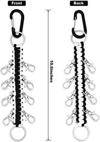 img 3 attached to Holder Paracord Keychain Cheerleader Sports