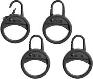 🔒 4-pack zipper pull replacement tabs for suitcases & luggage - premium zipper handle repair kit logo