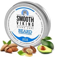 🧔 nourishing leave-in beard conditioner - softening mens beard care with essential oils & shea butter (2 oz) - soothing balm for facial hair to achieve softer texture logo