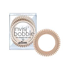 img 4 attached to 🔗 Invisibobble SLIM Traceless Spiral Hair Ties (Pack of 3) - Bronze Me Pretty: Strong Elastic Grip Coil Hair Accessories for Women, Girls, Teens, and Thick Hair - No Kink, Non-Soaking, Gentle