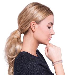 img 2 attached to 🔗 Invisibobble SLIM Traceless Spiral Hair Ties (Pack of 3) - Bronze Me Pretty: Strong Elastic Grip Coil Hair Accessories for Women, Girls, Teens, and Thick Hair - No Kink, Non-Soaking, Gentle