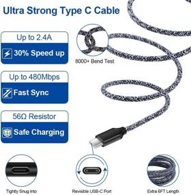 img 3 attached to Highly Compatible USB C Charger for Samsung Galaxy A02S, A11, A21s, A51, A71, A12, S20+ FE, S21+ Ultra, A20s, A50s, A10e, S10e, S10, S9, S8 Plus, Note 20 Ultra, 10, 9 - Car Charger and Wall Plug with Type C Cable