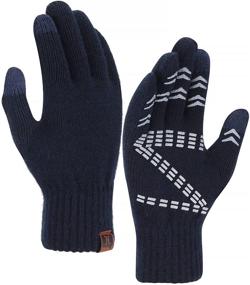 img 4 attached to Ultimate Thermal Touch Screen Winter Gloves for Men: Essential Men's Accessories for Cold Weather!