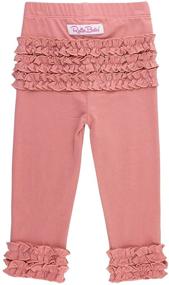 img 4 attached to 👧 RuffleButts Toddler Everyday Ruffle Leggings: Adorable Girls' Clothing for Everyday Wear