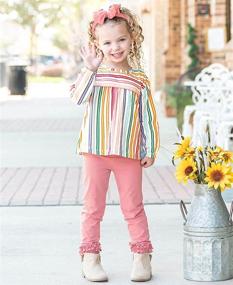 img 2 attached to 👧 RuffleButts Toddler Everyday Ruffle Leggings: Adorable Girls' Clothing for Everyday Wear