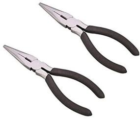img 3 attached to 🔧 Edward Tools Long Nose Pliers with Side Cutter 6” - 2 Pack - Drop Forged Steel - Polished Rust Proof Finish - Extra Strength Well Aligned Side Cutter - Smooth Action Needle Nose Pliers for Improved SEO