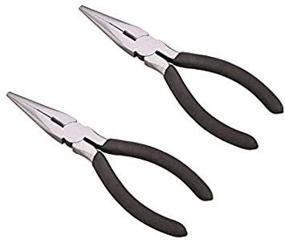 img 4 attached to 🔧 Edward Tools Long Nose Pliers with Side Cutter 6” - 2 Pack - Drop Forged Steel - Polished Rust Proof Finish - Extra Strength Well Aligned Side Cutter - Smooth Action Needle Nose Pliers for Improved SEO