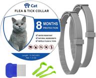 🐱 long-lasting 2 pack cat flea collar – effective against fleas & ticks for 8 months – safe and easy to use – best cat flea and tick collars logo