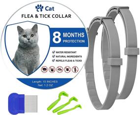 img 4 attached to 🐱 Long-Lasting 2 Pack Cat Flea Collar – Effective Against Fleas & Ticks for 8 Months – Safe and Easy to Use – Best Cat Flea and Tick Collars