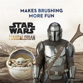 img 3 attached to 🪥 Introducing the Crest & Oral-B Kids Star Wars The Mandalorian Gift Set: 2 Manual Toothbrushes + 2 4.2 oz Stand-up Tube Toothpaste!