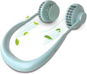 img 4 attached to Oternal Neck Fans: Portable Rechargeable Cool Breeze - Adjustable, Quiet & Lightweight Neck Fan, Green Color