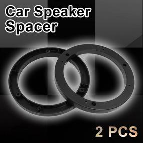 img 3 attached to 🔊 6.5 Inch Plastic Speaker Spacers for Auto Car Truck - Black, 14mm Depth, Pack of 2 - by uxcell