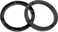 🔊 6.5 inch plastic speaker spacers for auto car truck - black, 14mm depth, pack of 2 - by uxcell logo