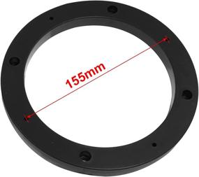 img 2 attached to 🔊 6.5 Inch Plastic Speaker Spacers for Auto Car Truck - Black, 14mm Depth, Pack of 2 - by uxcell
