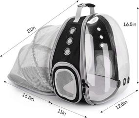 img 2 attached to Lollimeow Backpack Airline Approved Designed Black Expandable