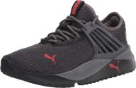 step up your game with puma pacer future trail black men's shoes логотип