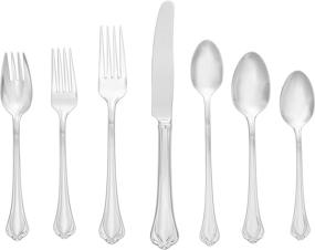 img 4 attached to 🍴 Lenox Alcott 89 Piece Metallic Flatware Set