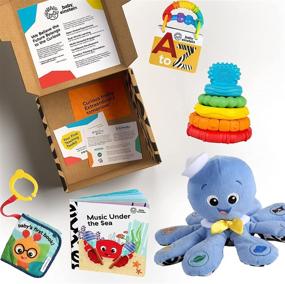 img 4 attached to Улучшите обучение вашего младенца с помощью набора игрушек Baby Einstein Baby's First Language Teacher Developmental Toys Kit and Gift Set