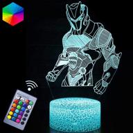 🌌 omega night lights lamp - fortress battle royale 3d optical illusion led lamps with remote control, rgb colors - perfect birthday and xmas festival gifts for boys, kids room (omega) логотип