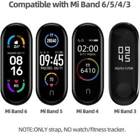 img 2 attached to 📿 MIJOBS Силиконовый ремешок для Xiaomi Mi Band 6, Mi Band 5, Mi Band 4, Mi Band 3 - Запасной браслет и спортивный ремешок для Xiaomi Mi Band 5.