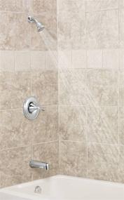 img 1 attached to 🚿 Moen T2131BN Eva Posi-Temp Tub/Shower Valve Trim Kit with Brushed Nickel Finish - Valve Required