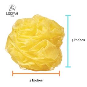 img 3 attached to 🛁 Wholesale Bulk Lot of 12 Yellow Bath or Shower Mesh Loofah Sponges, by Loofah Lord