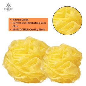 img 2 attached to 🛁 Wholesale Bulk Lot of 12 Yellow Bath or Shower Mesh Loofah Sponges, by Loofah Lord