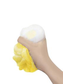 img 1 attached to 🛁 Wholesale Bulk Lot of 12 Yellow Bath or Shower Mesh Loofah Sponges, by Loofah Lord