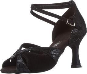 img 4 attached to 💃 Diamant Women's Dance Shoes in Black Suede - 2.5-Inch Flare Heel - Made in Germany