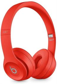 img 2 attached to 🎧 Восстановленные беспроводные наушники наушники Beats Solo3 On-Ear - чип Apple W1, Bluetooth класса 1, 40 часов прослушивания - красный (последняя модель)