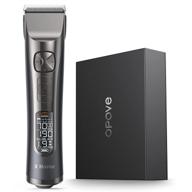 💇 opove x master men's professional hair clippers - cordless hair cutting machine with 250 minutes runtime, lcd display, and quiet trimmers for barbers and stylists. includes 8 guides and 5 speeds. logo