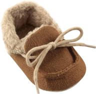 👞 luvable friends moccasin slipper standard shoes for boys - perfect slippers for comfort and style logo