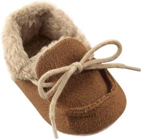 img 4 attached to 👞 Luvable Friends Moccasin Slipper Standard Shoes for Boys - Perfect Slippers for Comfort and Style