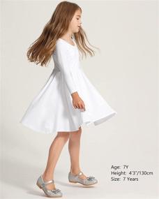 img 1 attached to STELLE Toddler Sleeve Casual Twirly Girls' Clothing: Adorable Dresses for Comfortable Style
