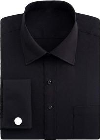 img 4 attached to Discover Stylish J VER French Shirts with Regular Cufflink - A Perfect Choice for Men's Clothing
