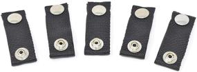 img 1 attached to 🚤 Sero Innovation Boat Cover Snap Extender - Black - 2" Extension Size - Finger Loops - 5 Pack: Enhance Your Boat Top Canvas Lifespan!
