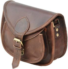 img 3 attached to 👜 Vintage Brown Leather Cross Body Shoulder Bag: Satchel and Fable Handmade Women's Purse