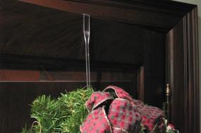 img 2 attached to Adams Clear Over Door Wreath Holder for Christmas (9202-99-1740)