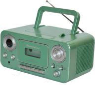 studebaker sb2135ts portable stereo cd player with am/fm radio and cassette player/recorder (teal silver) logo