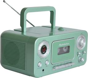 img 1 attached to Studebaker SB2135TS Portable Stereo CD Player With AM/FM Radio And Cassette Player/Recorder (Teal Silver)